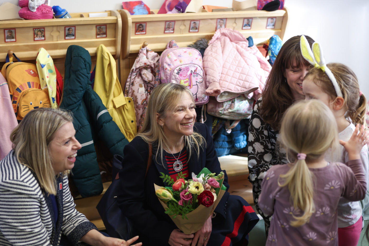 JCCT Patron's visit to Busy Bees Le Providence Nursery Jersey Child