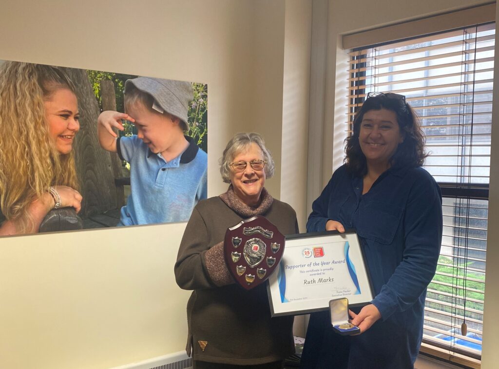 Supporter of the Year Award - Ruth Marks, award winner and Kate Elston, JCCT Business Manager